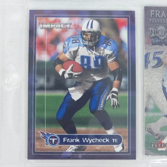 Frank Wycheck Football Card Lot Titans Autograph Inserts Chase Tennessee Vintage - Picture 9 of 16